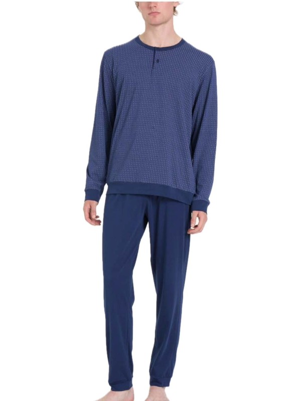 Ragno Pigiama uomo in puro cotone stampato art. U888N1